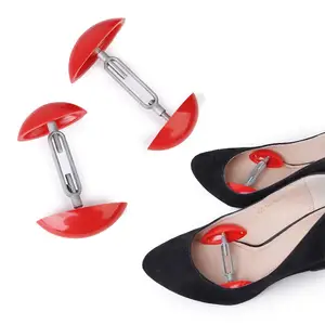 1Pair of Mini Shoe Tree Stretcher Shaper Width Extenders Adjustable for Mens Womens Shoes Expander Support Holder Red Pack of 2