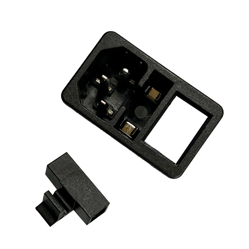 10 шт. IEC320 C14 с кнопочным переключателем 3 в 1 плавкой предохранителей 2 Встроенная