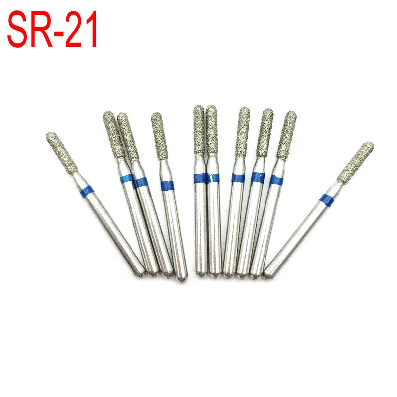 100 шт. Стоматологические алмазные Буры для высокоскоростных наконечников