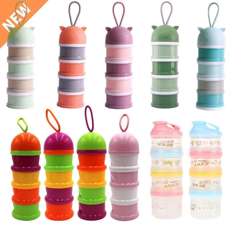 4 слоя мультяшный стиль портативная детская коробка для хранения еды эфирные