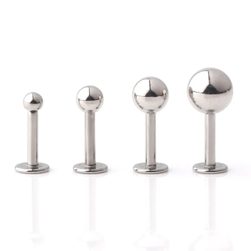 Серьга-гвоздик из нержавеющей стали 316L для пирсинга 16 г 6 мм