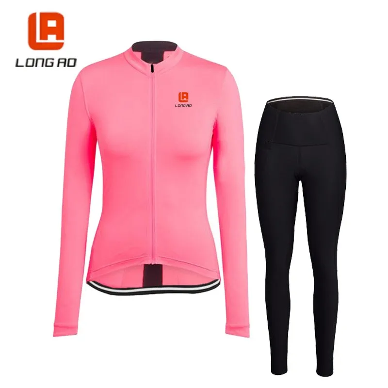 

Велосипедная одежда LONG AO, женская одежда для велоспорта, Джерси с длинным рукавом, велосипедный комплект, одежда, Roupa ciclismo Cheji, женская одежда...
