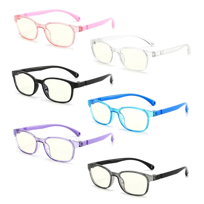 

Fashionable Glasses Kids Blue Light Anti Glare Filter Children Eyeglasses Girl Boy Optical Frame Blocking Clear Lenses TR90