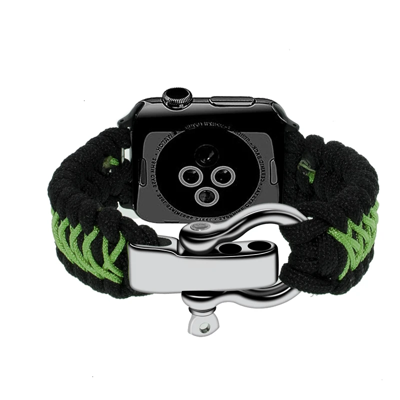 Нейлоновый ремешок с зонтиком для Apple Watch 44 мм 40 38 iwatch series SE 6 5 4 3 2 1 браслет