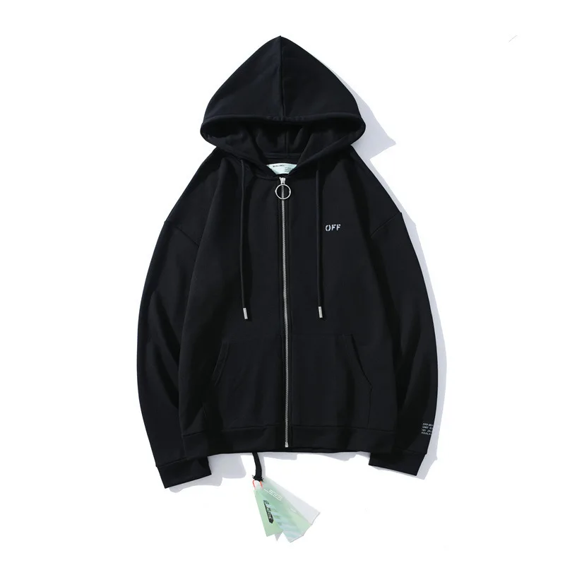 

Chao brand ow thick arrow 3M reflective sweater youth casual zipper hoodie coat