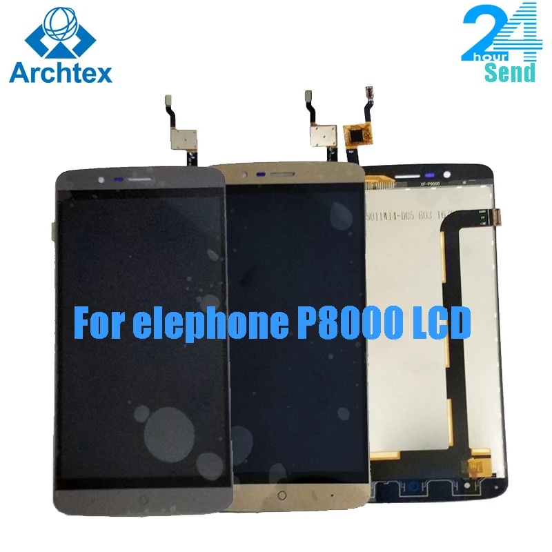 Для оригинального Elephone P8000 ЖК дисплей + кодирующий преобразователь сенсорного