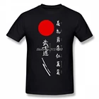Мужская футболка Bushido с японским принтом, футболка с графическим принтом Bushido и Sun повседневные мужские футболки, мужские футболки, 5XL, размера плюс