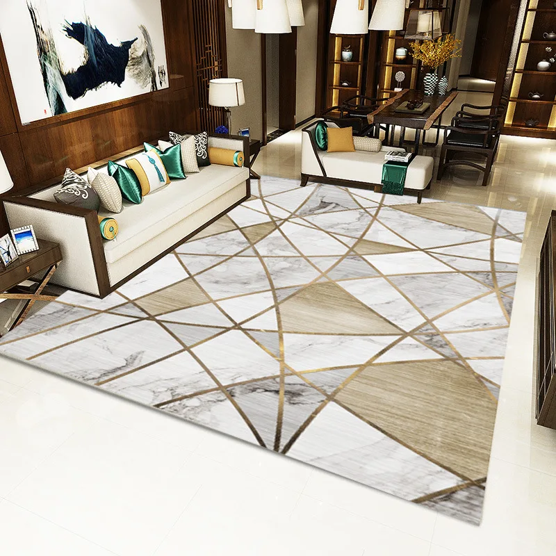 

Creative Nordic Carpets For Living Room Sofa Coffee Table Rug Home Carpet Bedroom Decorative Study Floor Mat Marble Line Rugs