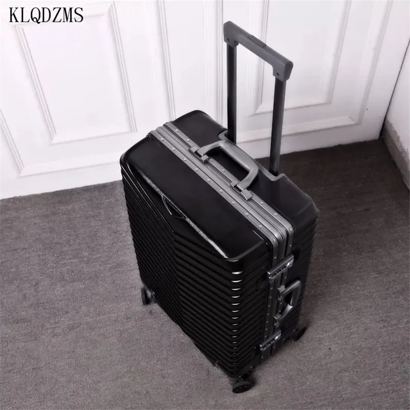 Дорожный чемодан KLQDZMS для мужчин и женщин на колесиках 20 дюймов 24 дюйма из