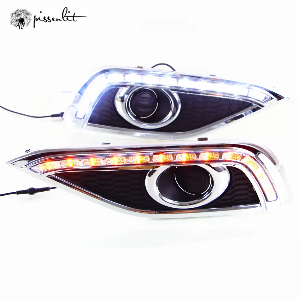 Подходит для Хонда сrv 2012 13 светодиодных аксессуаров белый светильник s дневные