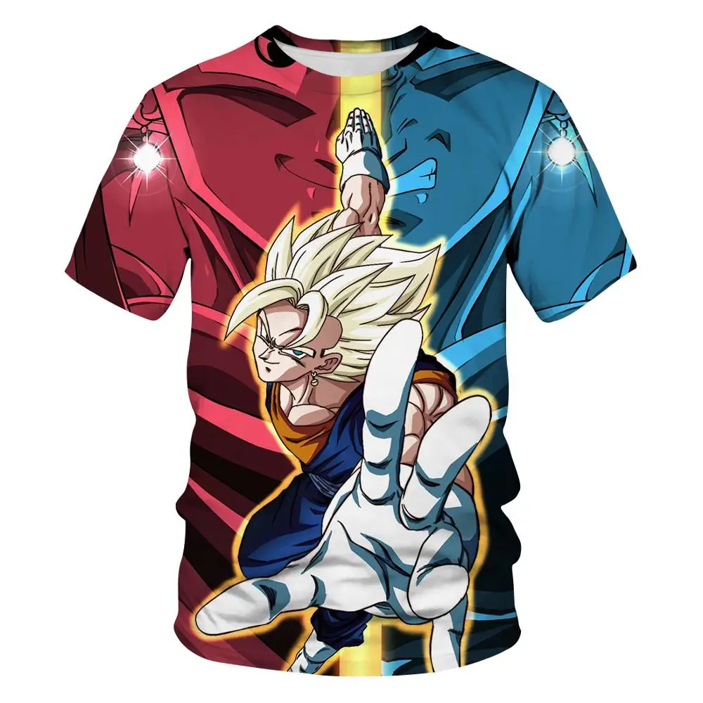 Новинка 2020 Повседневная футболка Wukong с объемным принтом dragon ball Спортивная