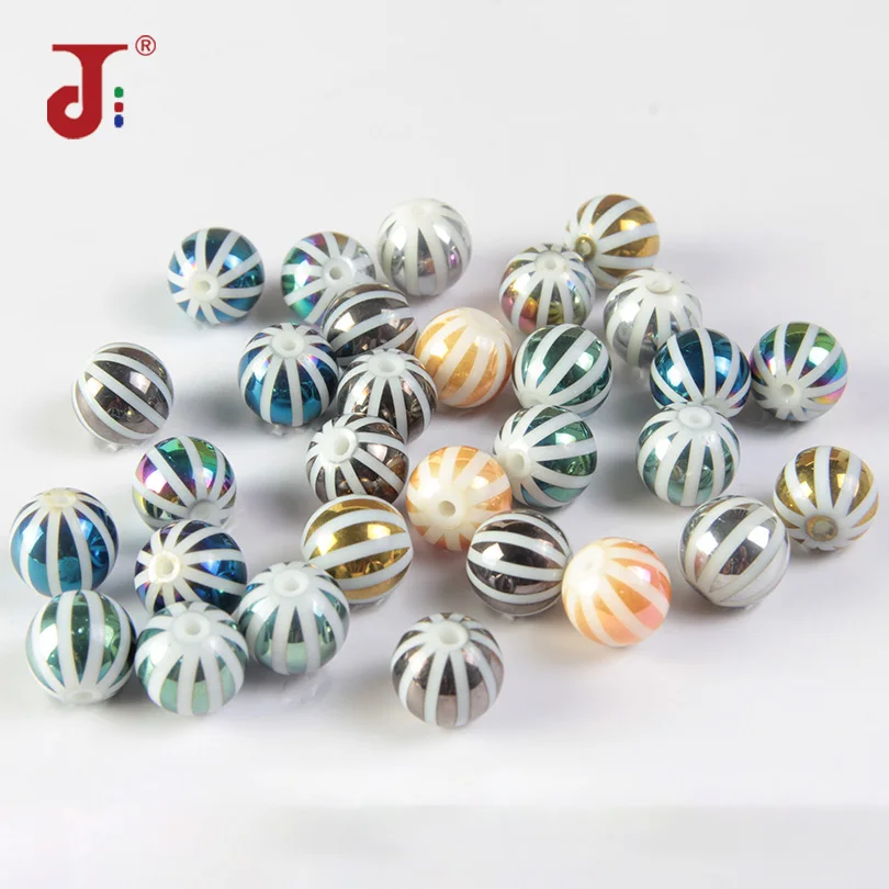 20 шт. Новый Стиль Уникальный керамические шарики с гальваническим покрытием узор