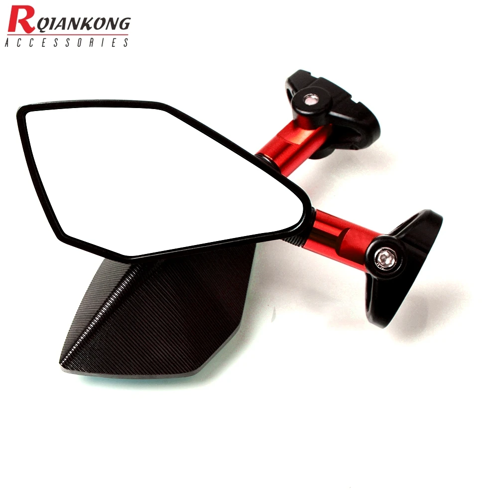 Универсальное алюминиевое зеркало заднего вида для мотоцикла боковое синее