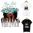 Потрясающие нашивки с цветами для девушек, Переводные нашивки для одежды сделай сам, моющиеся женские футболки, худи, термонаклейки для одежды, аппликация