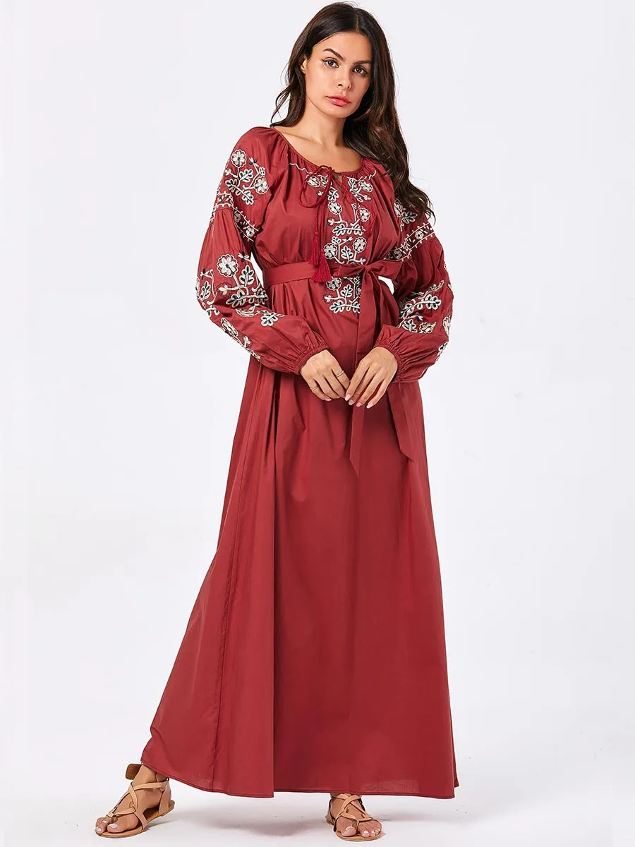Abaya платье халат Longue Femme мусульманское достойное удобное арабское большой размер