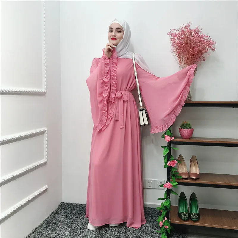 Eid мусульманское платье для молитвы женский Дубай арабский хиджаб с