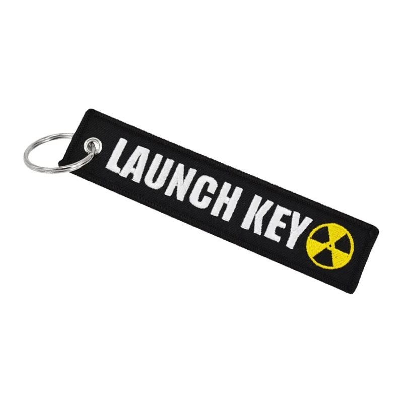 LAUNCH KEY уникальный персональный модный брелок с вышивкой для подарков багажный