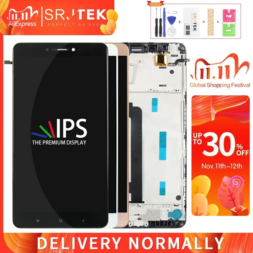 ЖК дисплей Srjtek для Xiaomi MI MAX матричный сенсорный экран дигитайзер полная сборка с