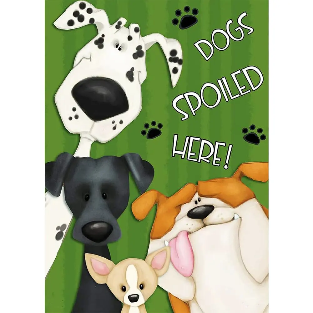 

Алмазная 5D картина «сделай сам» с изображением собаки, полная вышивка крестиком, алмазная вышивка, мозаика с изображением животных из мульт...