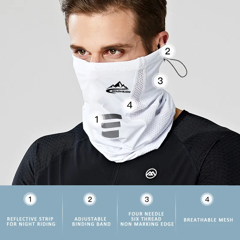 

Bandana Neck Gaiter Face Warmer Thermal Cationic Soft Tactical Biker Skiing Hiking Cycling Sport Masks Scarf Men Women