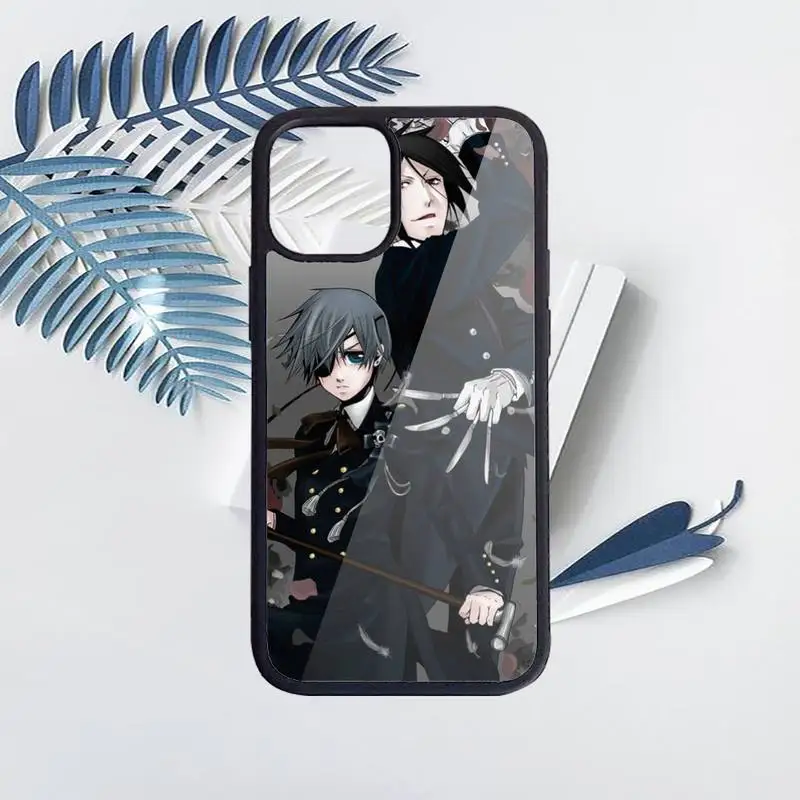 

Black Butler Anime Phone Case PC for iPhone 11 12 pro XS MAX 8 7 6 6S Plus X 5S SE 2020 XR Luxury brand shell funda