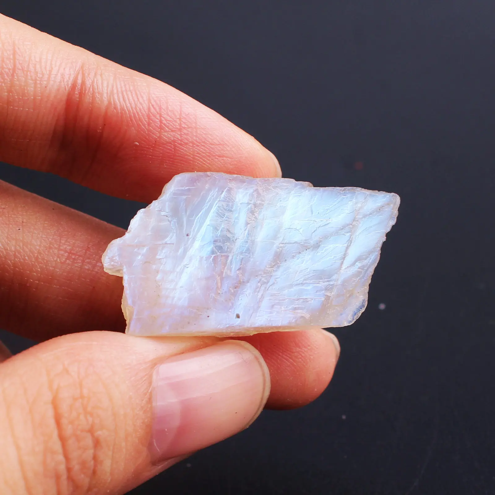 

1PC High Quality Rare Natural White Moonstone Tumbled Stone Crystal Rockstone Reiki healing Specimen Rough Raw Collection