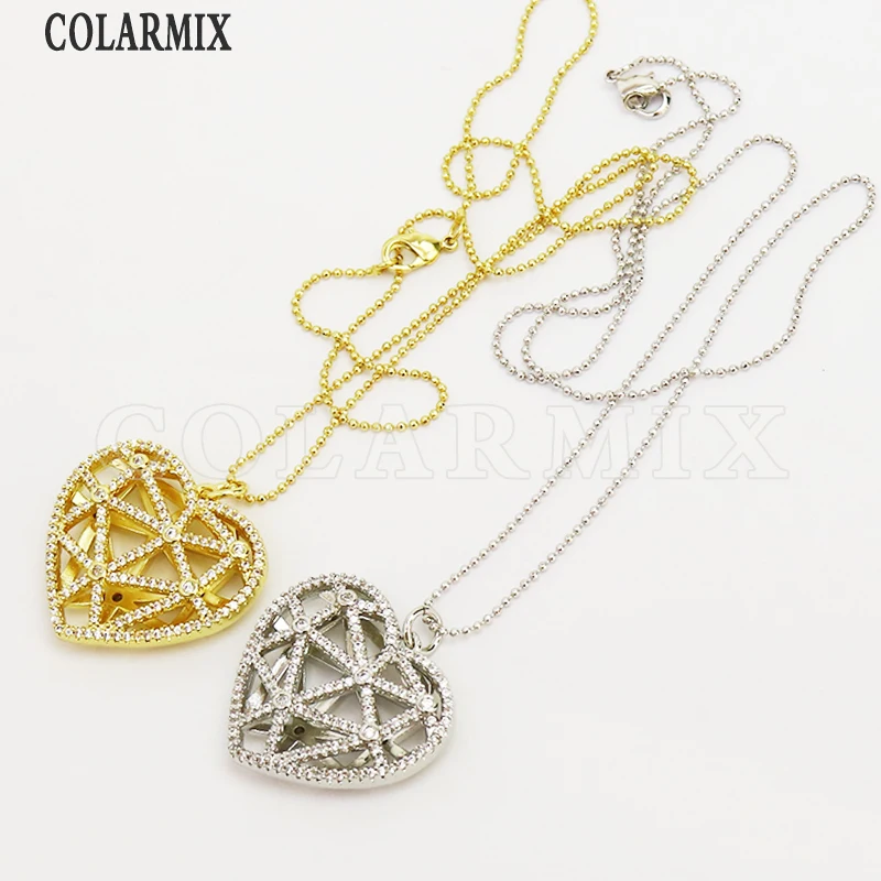 

3 Pcs Zircon Pendant necklace jewelry accessories Necklace Gold color pendant Jewelry Necklace New design 31622