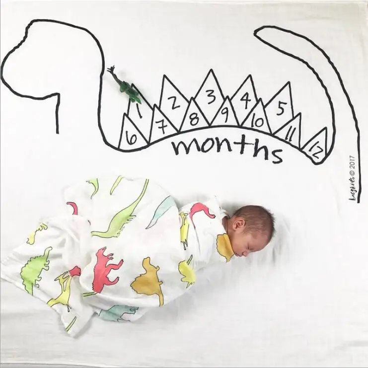 Детские веху Одеяло для Подставки фотографий Bebe Обёрточная бумага новорожденный