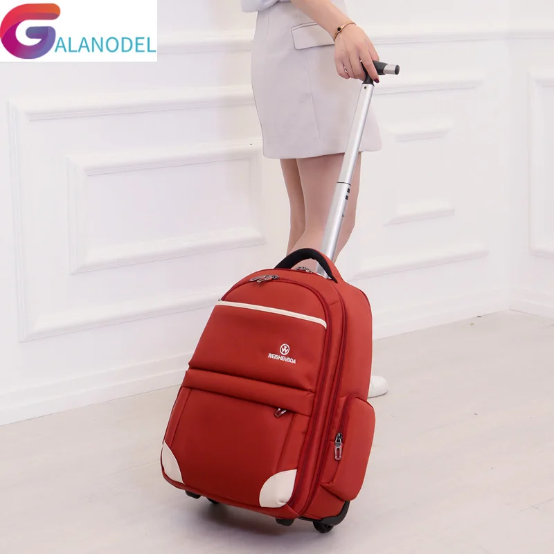 Новая мода водонепроницаемый Оксфорд тележка путешествия рюкзак ручной клади