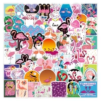 3 sets 300pcs flamingo graffiti stickers water cup stationery helmet computer stickers
