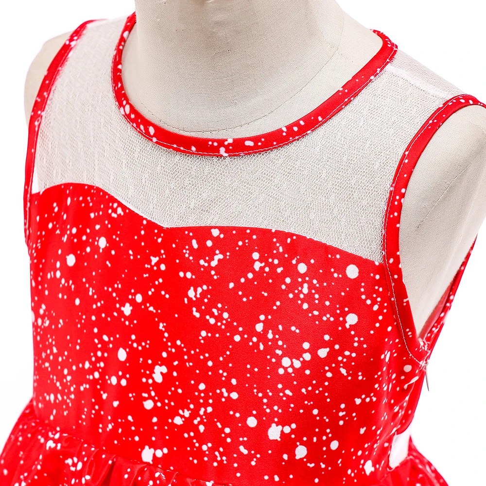 Вечерние платья для девочек платье принцессы Санта летняя одежда всей семьи