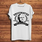 Мужская привитая Безопасная и эффективная крутая футболка Dr Fauci, Новинка лета 2021, белая Повседневная футболка, уличная футболка унисекс