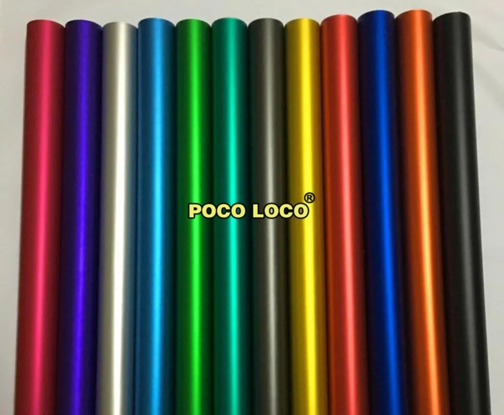 Сатин Матовый Хром Винил Робин сине-зеленый для кузова автомобиля подкладке Авто