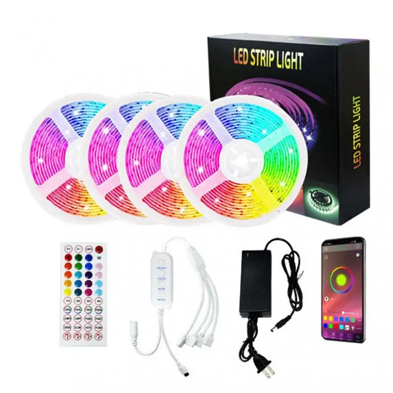 

5050 RGB Bluetooth-compatible Set Colorful Flexible Light Strip TV Background Wall LED Light Strip For Room Desktop Screen TV