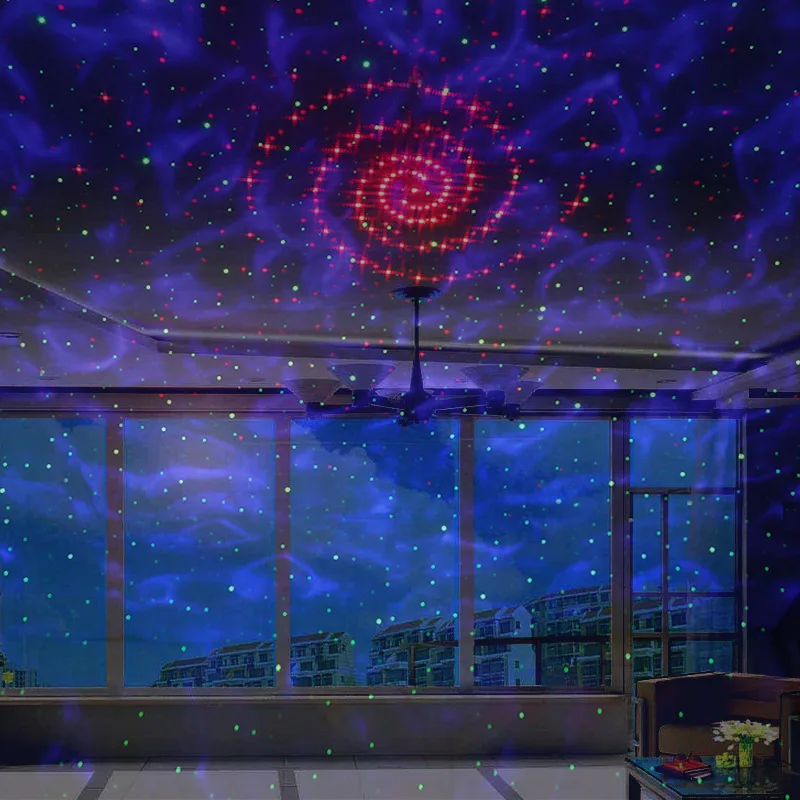 

LED Bluetooth Star Night Light Water Waving Starry Projector LightMusic Player Projector Light Bedroom Decor Lamp Cocina Home