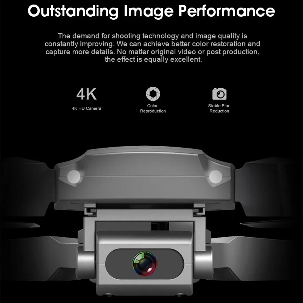 Складной Радиоуправляемый квадрокоптер x pro складной Дрон с камерой 4K HD Wi Fi FPV 2 4