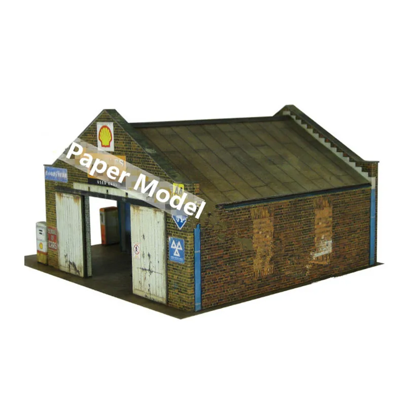 1:87/76/56/64/52/150 весы Авто ремонтная станция Бумага модель поезда магазин песчаной