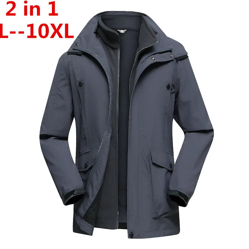 Брендовая одежда больших размеров 10XL 8XL 6XL Новое Стильное зимнее платье Мужская