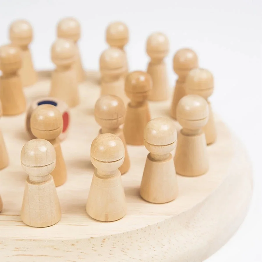 Детская деревянная палочка для запоминания шахматы забавная цветная настольная