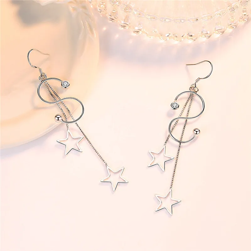 Винтажные женские серебряные серьги-капельки с 925 пробы модные серьги из