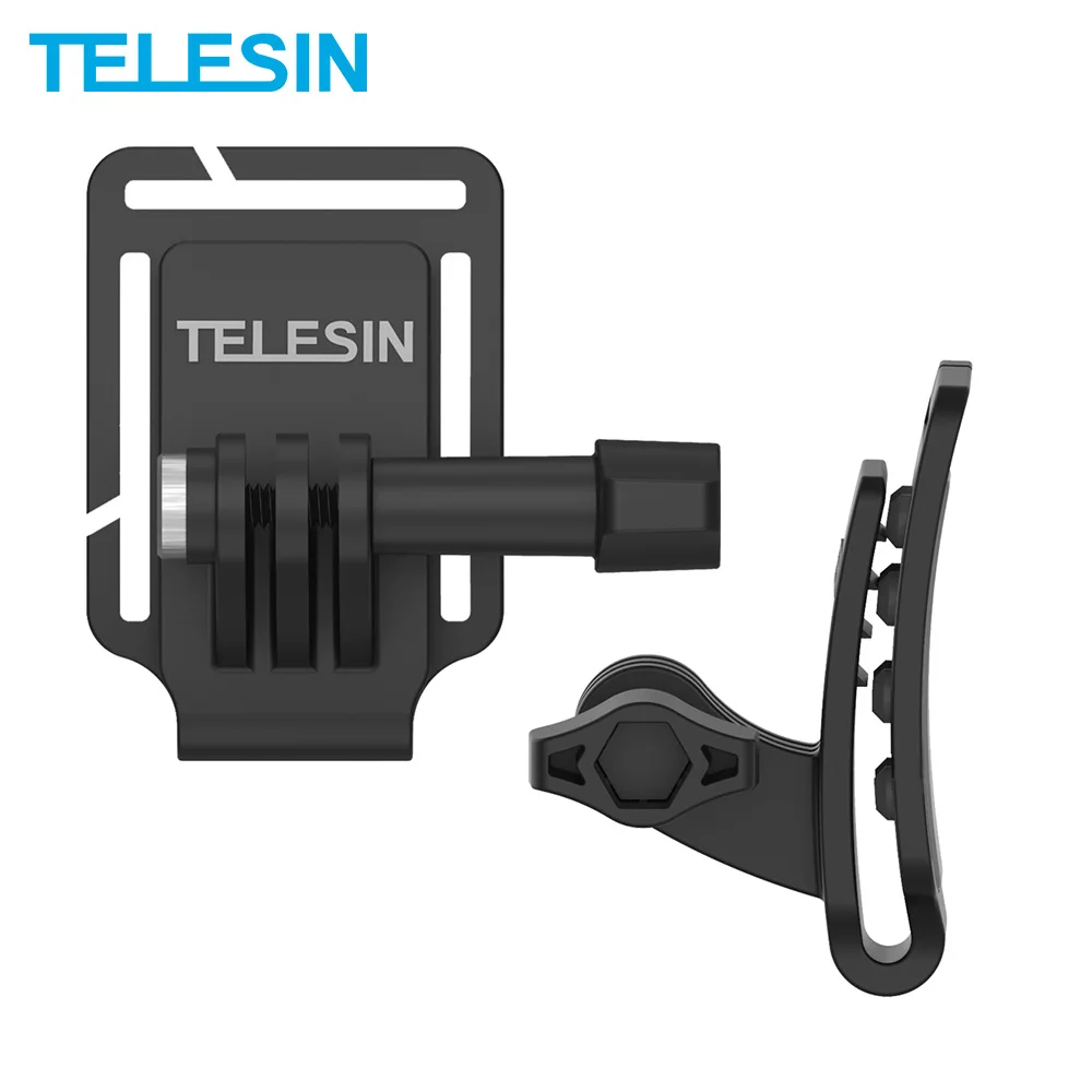 TELESIN Head Cap Bracket Mount Hat Clamp Adapter Holder Silicone Quick Release For GoPro Hero 10 9 8 7 6 5 Insta360 Osmo Action