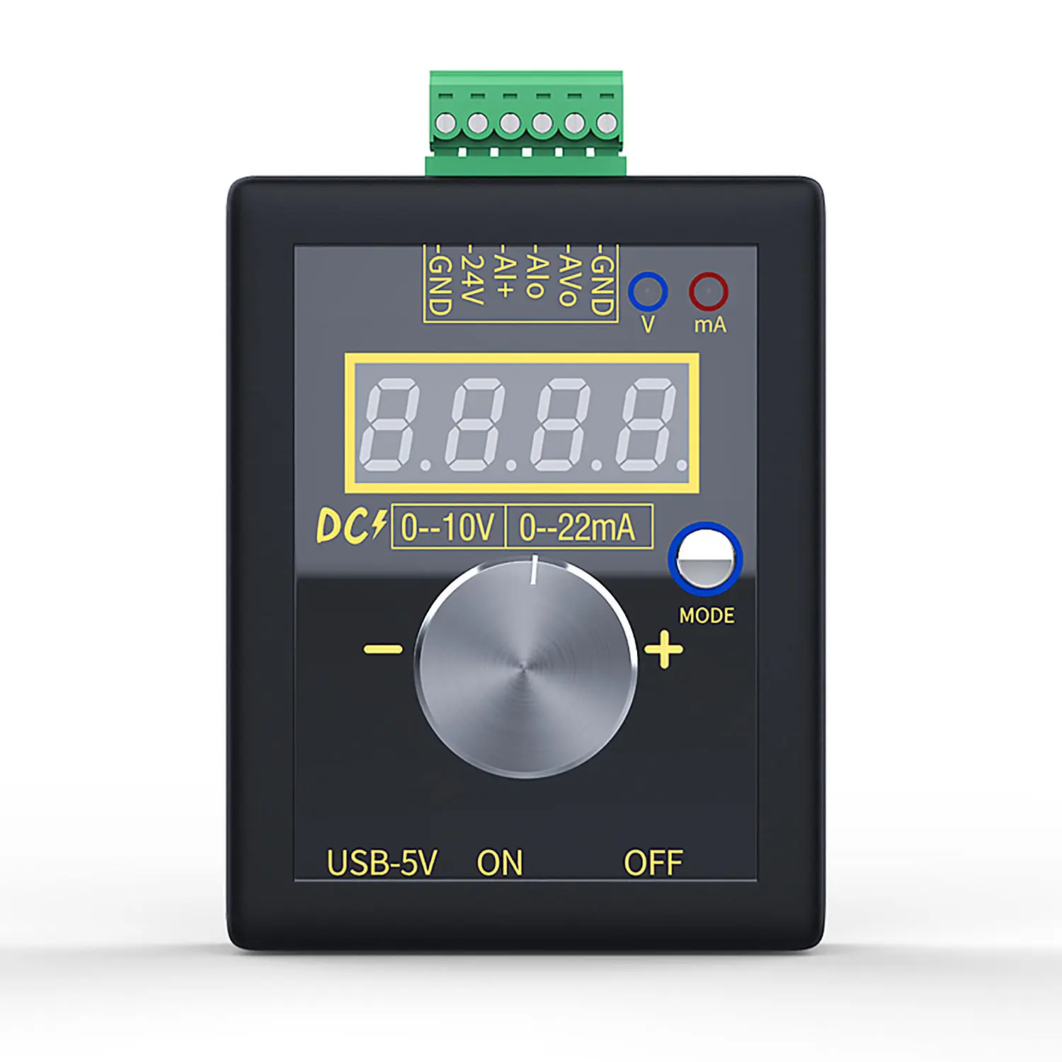 

Handheld Signal Generator Small Voltage Current Generator DC 0-10V 0-22mA Current Voltage Signal Producer