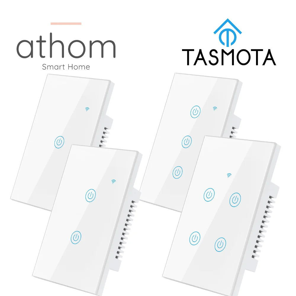 Переключатель ATHOM US с предварительной вспышкой tasmota ESP8266 на базе WiFi сенсорный ключ