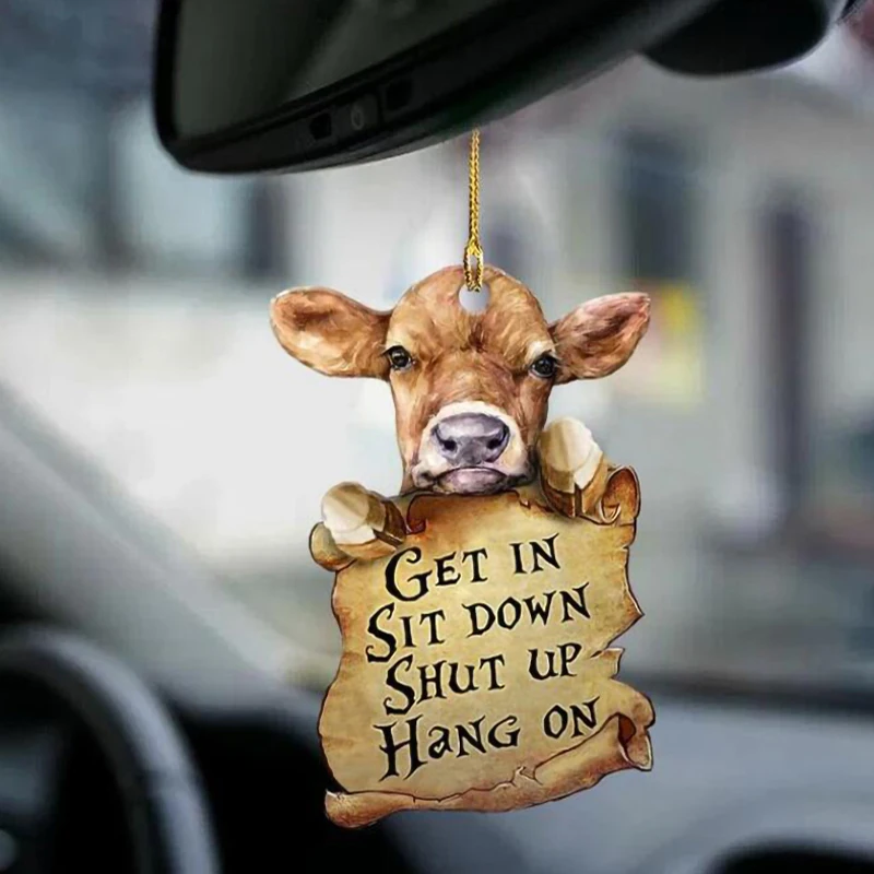 

Cartoon Animals Hanging Pendant Cute Interior Car Decoration Bag Keychain Home Party Window Door Ornament Photo Prop