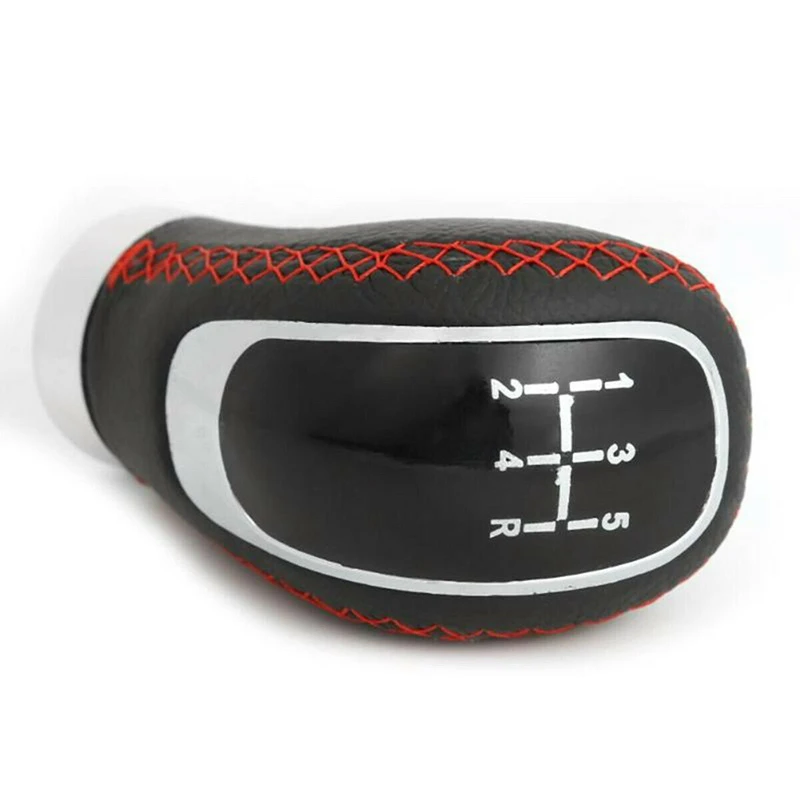 5 6 Speed PU Leather Gearshift Universal Replacement Manual Car Gear Stick Shift Knob Set | Автомобили и мотоциклы