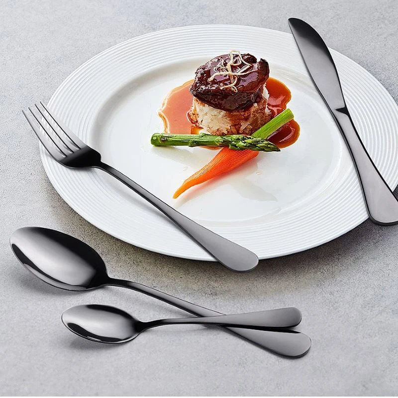 

24pcs Western Gold Dinnerware Set Stainless Steel Tableware Set Knife Fork Spoon Flatware Set Cutlery Bright Light Kitchen Tools