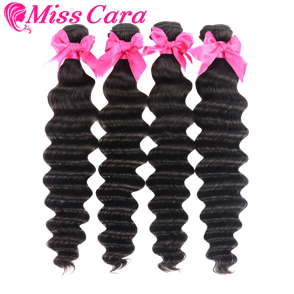Волосы Miss Cara волнистые 1 шт. пучки волос Remy двойные машинные 100% натуральные волосы