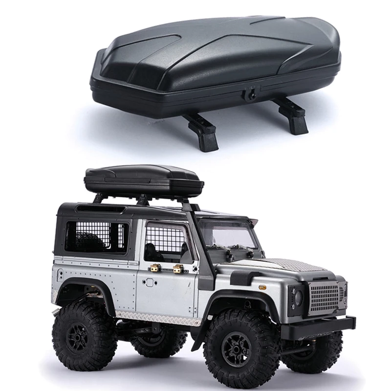 DJC Roof Trunk Luggage Carrier Rack for WPL-D12 G500 Defender  Rooftop Storage Box 1/14 1/12 1/18 1/24 RC Crawler Car Part