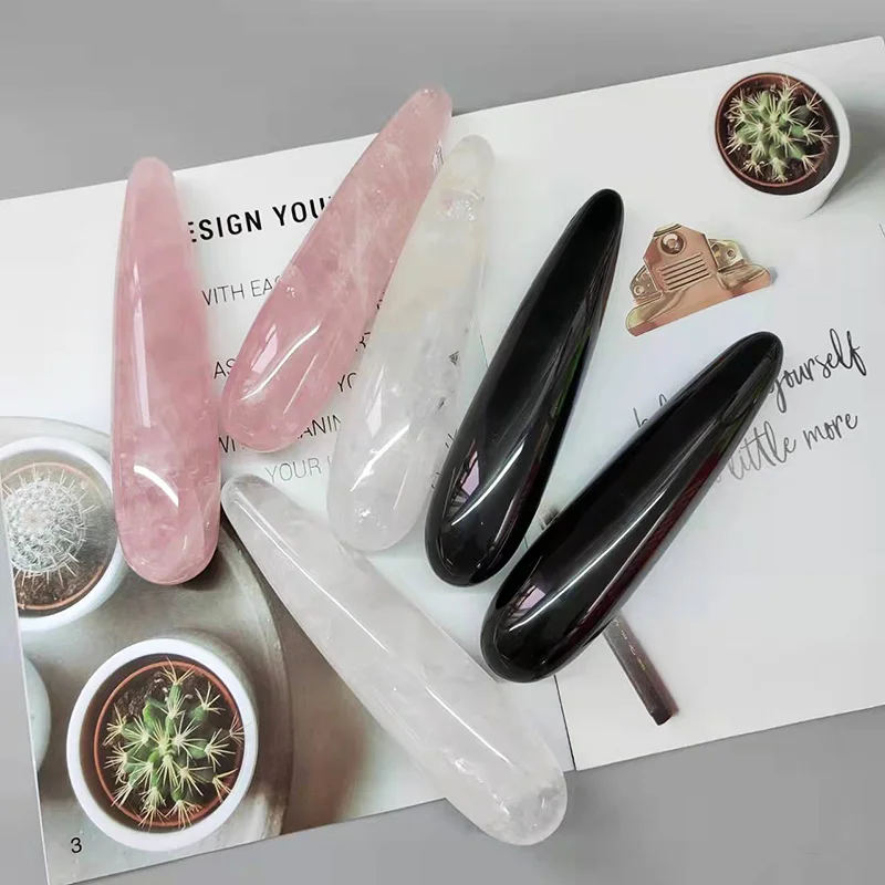 Натуральные массажные палочки лечебный камень из драгоценных камней Йони