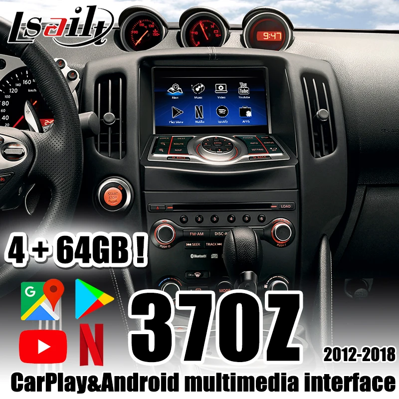 Lsailt Android 9 0 Carplay &amp GPS навигация мультимедийный видео интерфейс с YouTube Netflix для 2010-2018